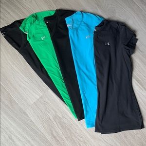 Bundle of 5 (size M) short sleeve workout shirts